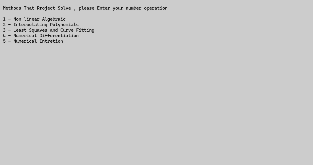 Math 4 Solver terminal menu