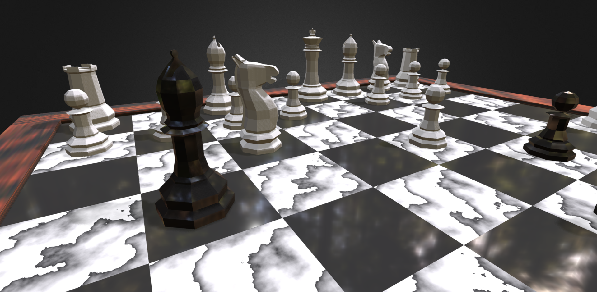 Low Poly Chessboard — 3D Asset - Image 2